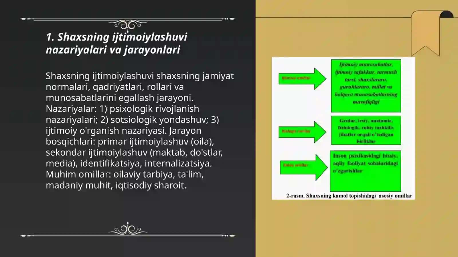 Shaxsning rivojlanishi tarbiyasi va ijtimoiylashuvi 3