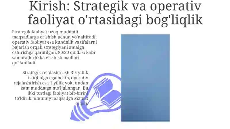 Qisqa va uzoq muddatli fa'oliyat ortasidagi bogliqlik 3