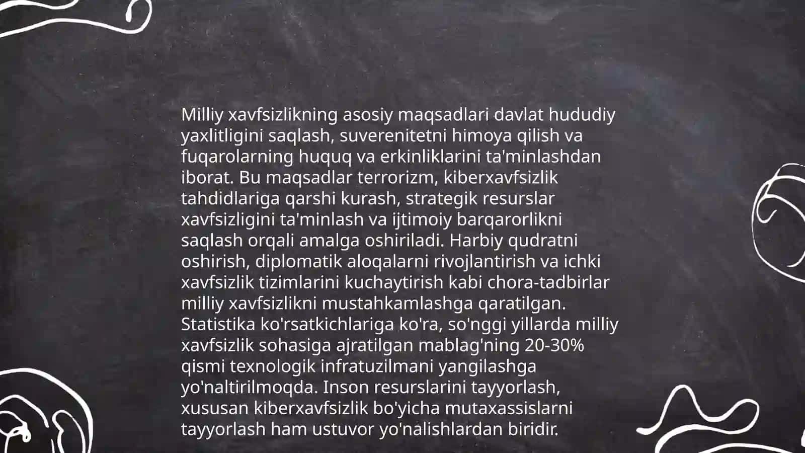 Milliy va iqtisodiy xavfsizlik tushunchalarining qanday oʻxshash va farqli jihatlari bor 3