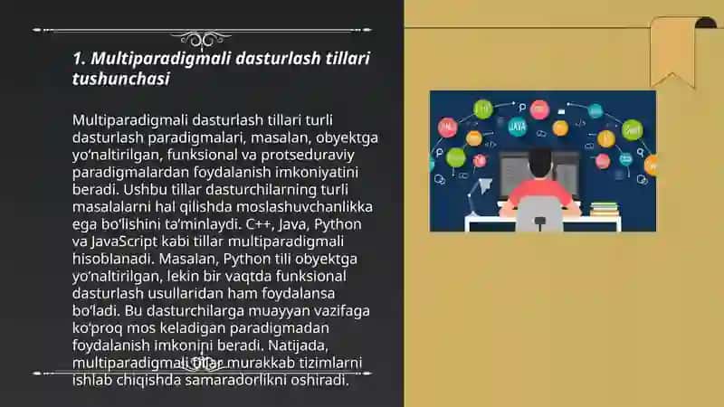 Multiparadigmali dasturlash tillari 3