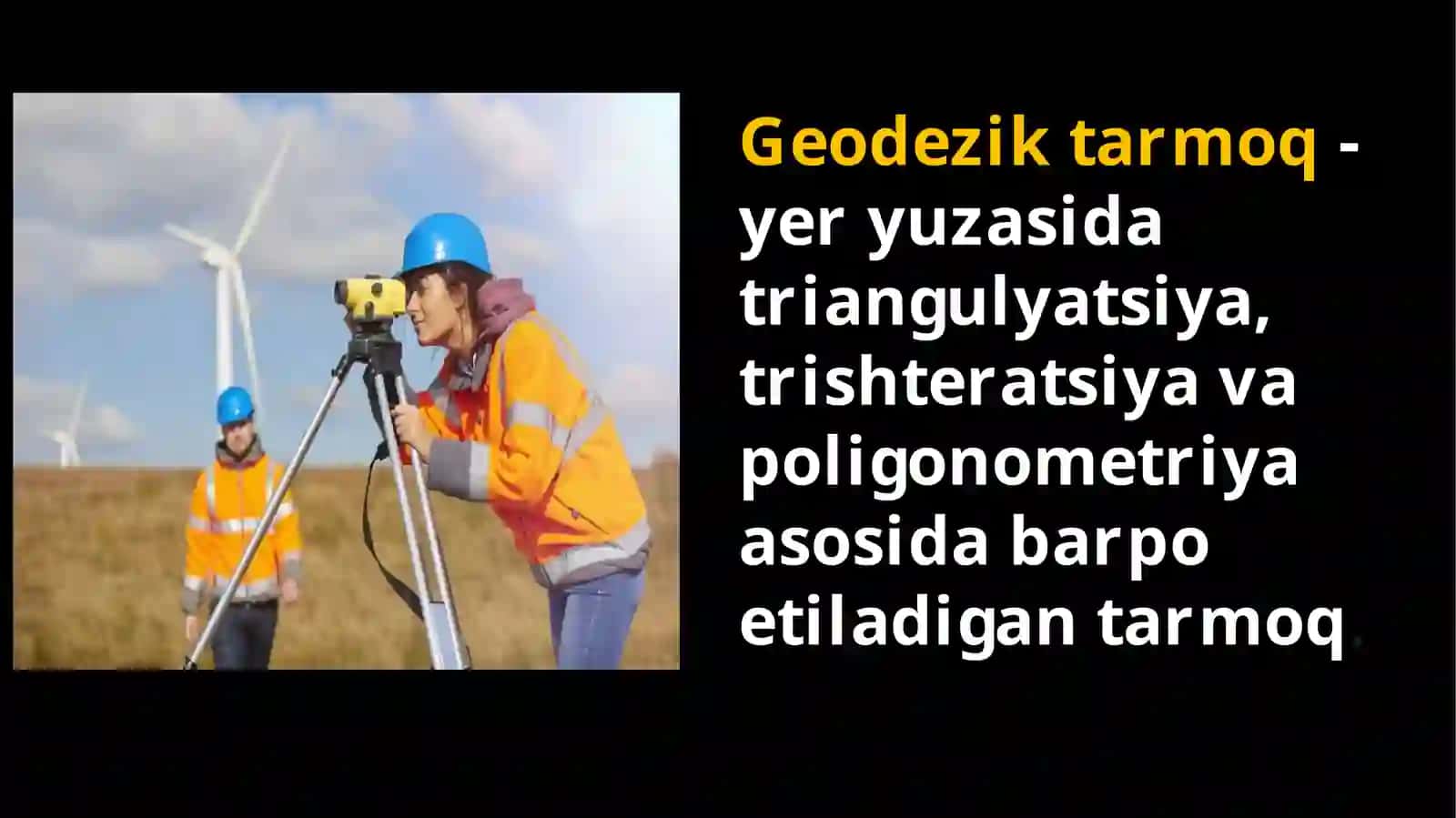 Geodezik tayanch tarmoqlar va burchako'lchash usullarini o'rganish 3