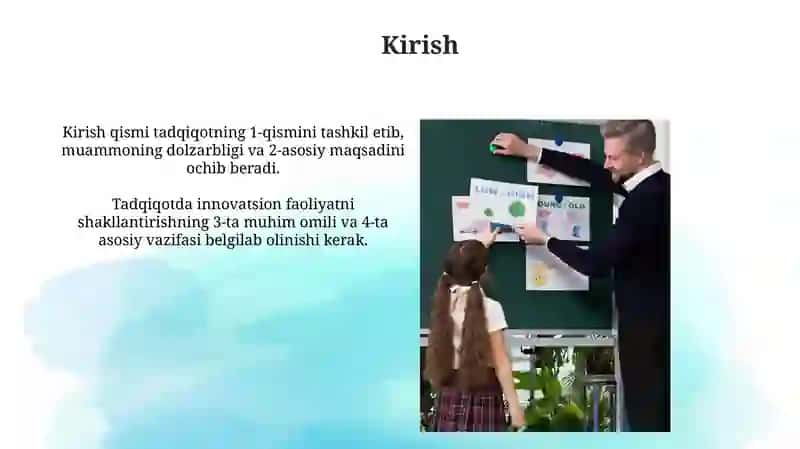 Tarbiyachi pedagogni innavatsion faoliyatini shakllantirish shart-sharoitlari 3