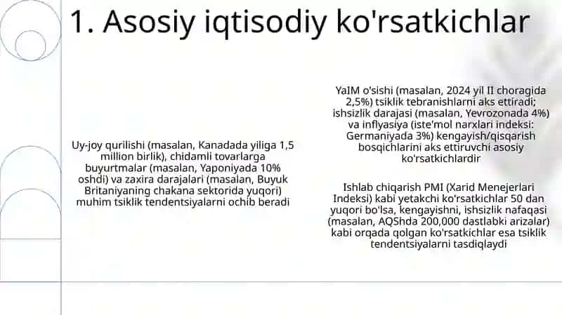 Iqtisodiyotning siklli rivojlanishi 3