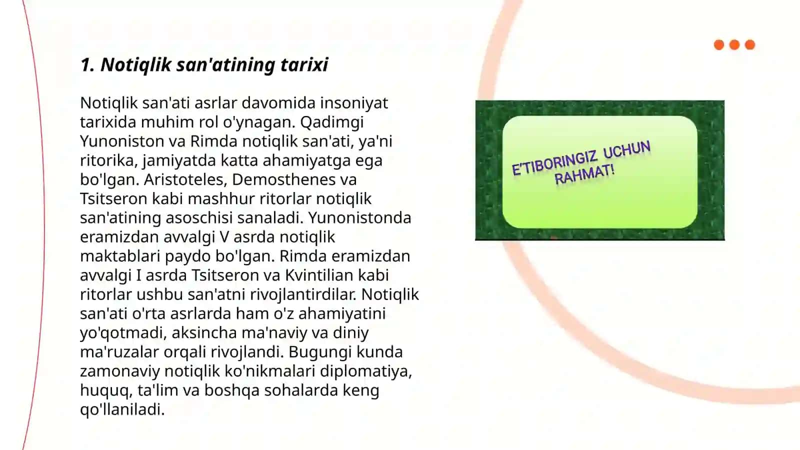 Notiqlik san'ati va ijtimoiy ahamiyati 3
