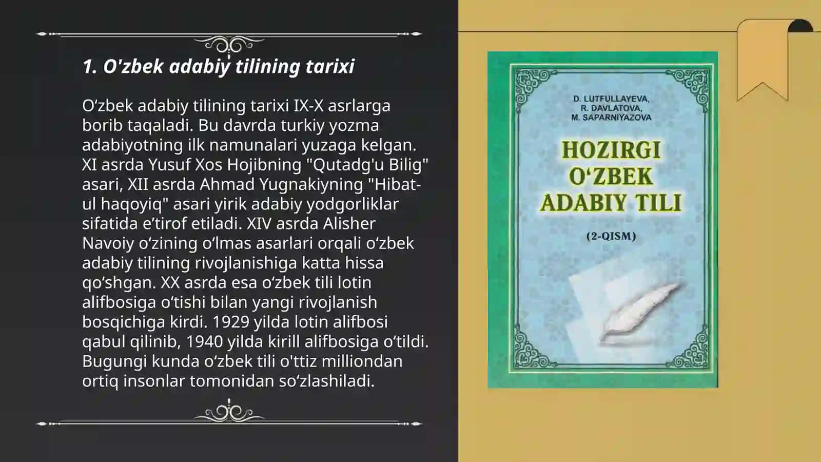 O'zbek adabiy tili 3