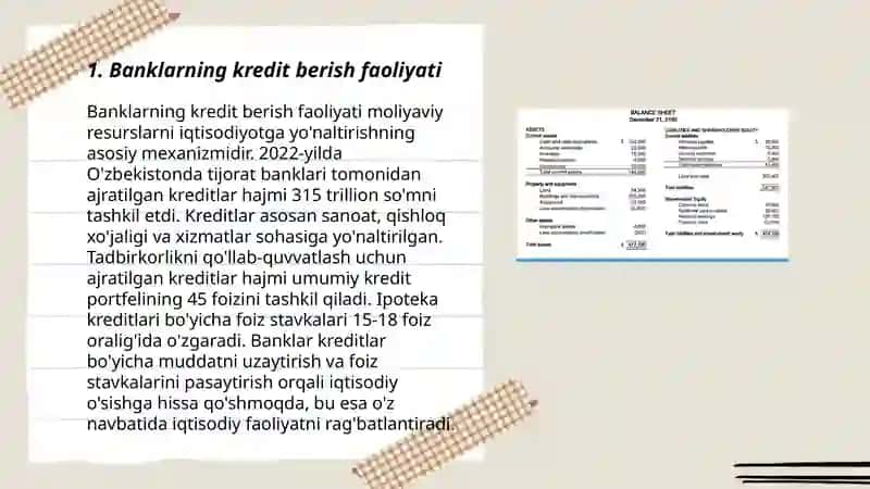 Bankning moliyaviy vositachilik vazifalari 3