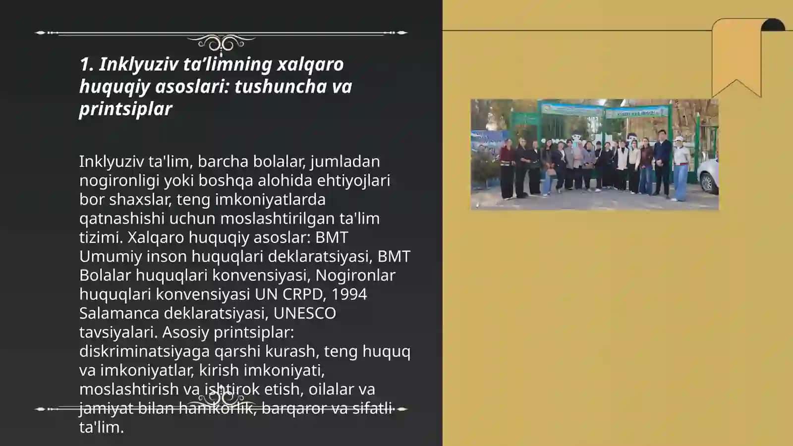 Inklyuziv ta’limning xalqaro huquqiy asoslari 3