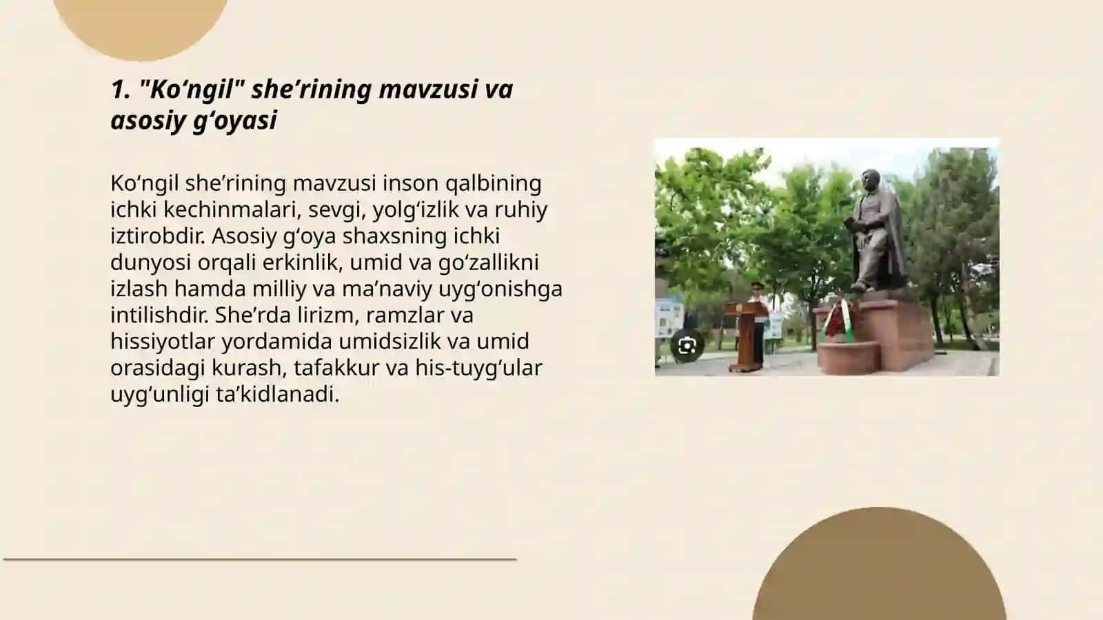 Choʻlponning hayoti va ijodi. Koʻngil sheʼri 3