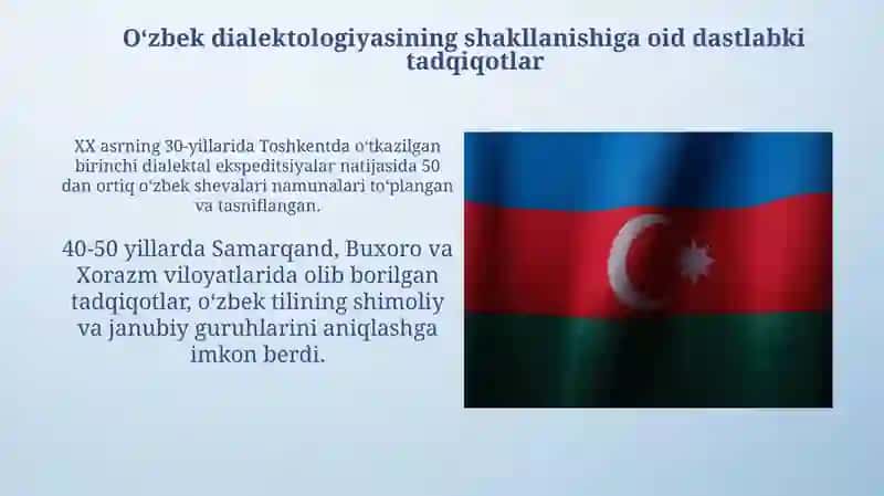 Oʻzbek dialektologiyasining fan sifatida tashkil topishi 3