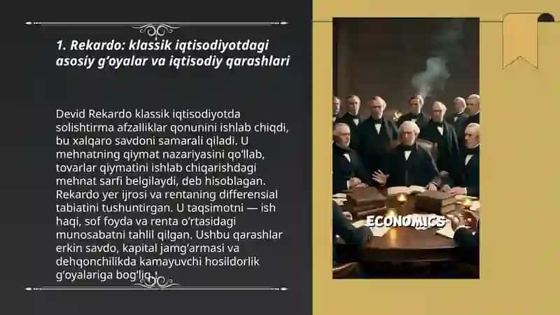 Klassik iqtisod Rekardo 3
