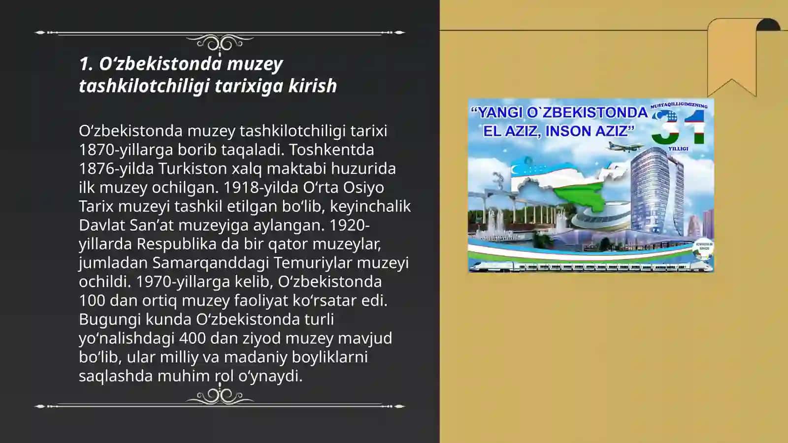 Oʻzbekistonda 20-30-yillarda tashkil etilgan muzeylar 3