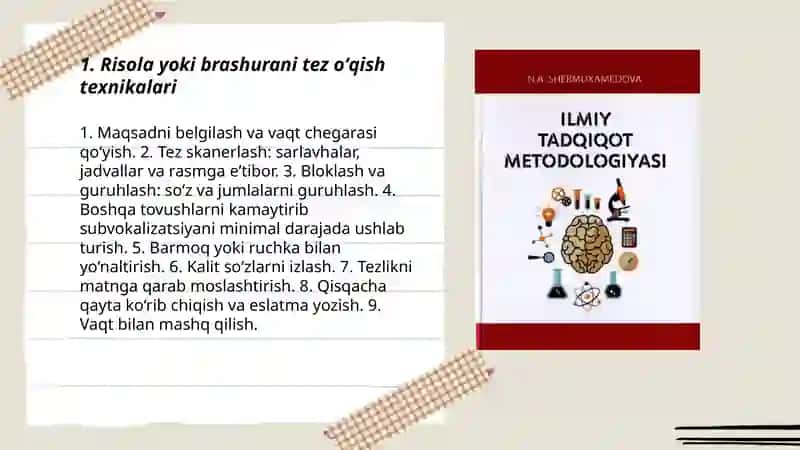 Risola yoki brashura óqish va órganish 3