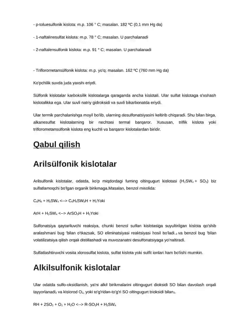 Sufonil kislota sintezi 3