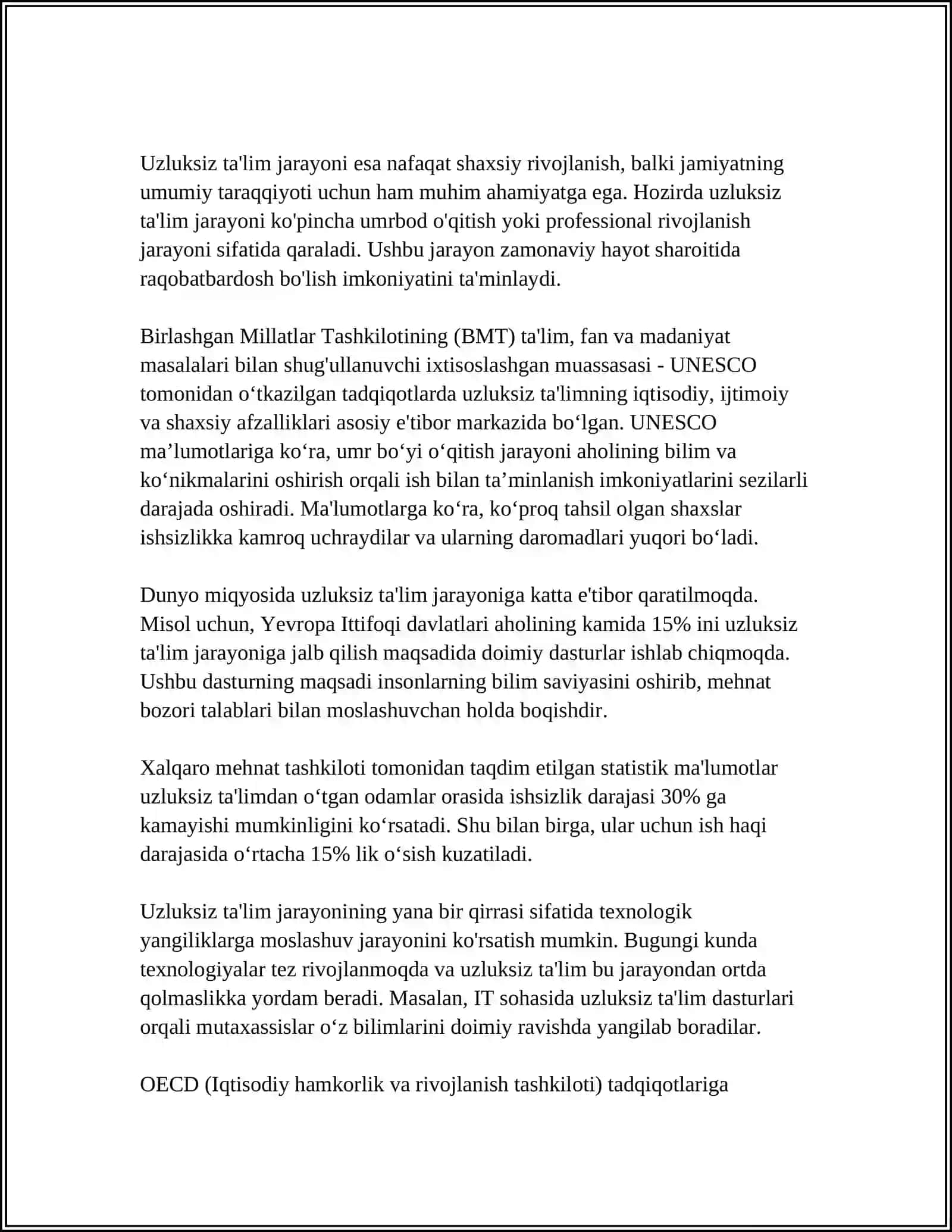 UZLUKSIZ TA’LIM JARAYONIDA BOSHLANG‘ICH SINF O‘QITUVCHILARINING AXBOROT KOMPETENTLIGI KASBIY TAYYORGARLIGINI TUSHUNTIRISH 3