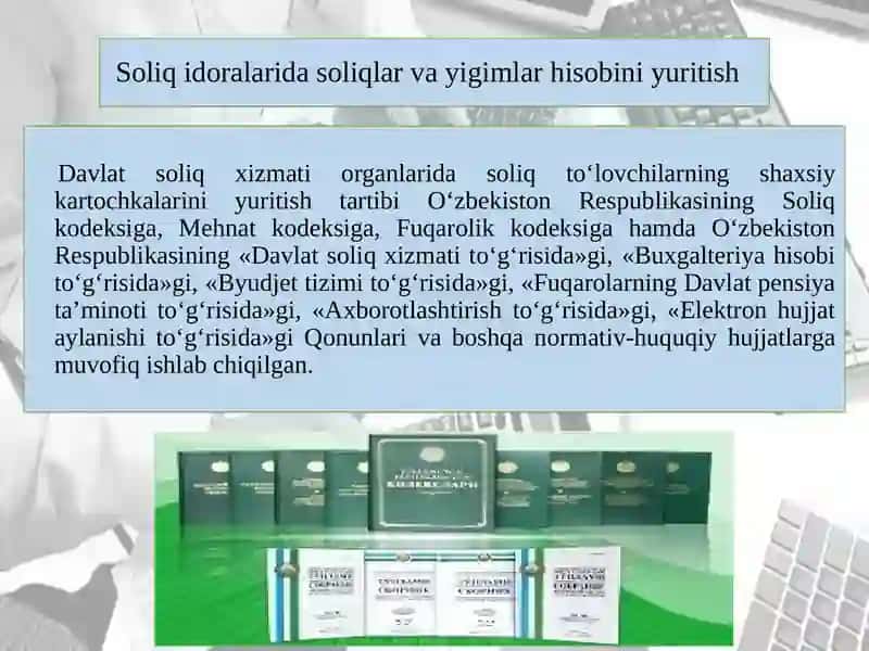 Soliqidoralaridasoliqlar va boshqa majburiy to‘lovlar hisobiniyuritilishi 3