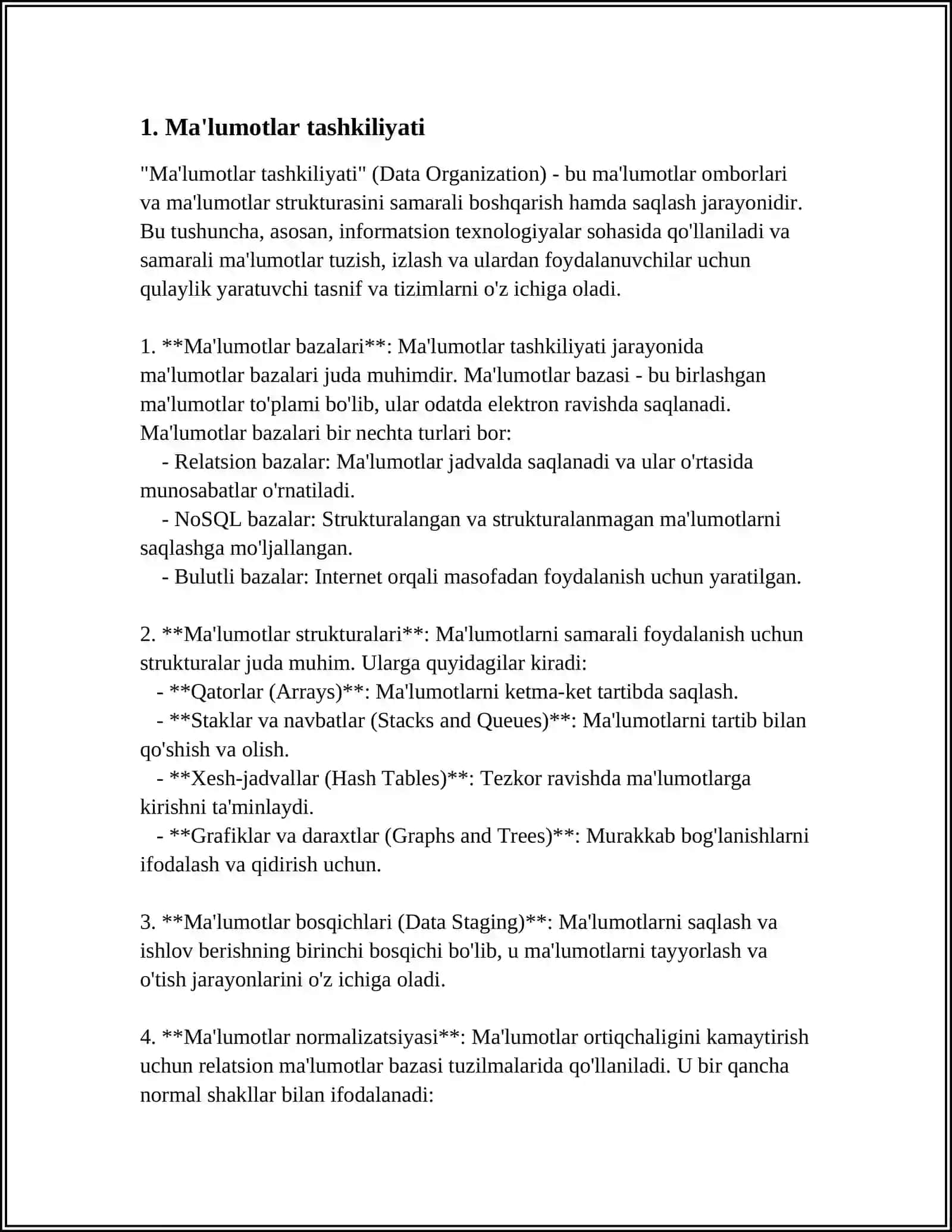 FAYLLAR BILAN ISHLASHNING YANGI USULLARI(I/O TEXNOLOGIYASI) 3