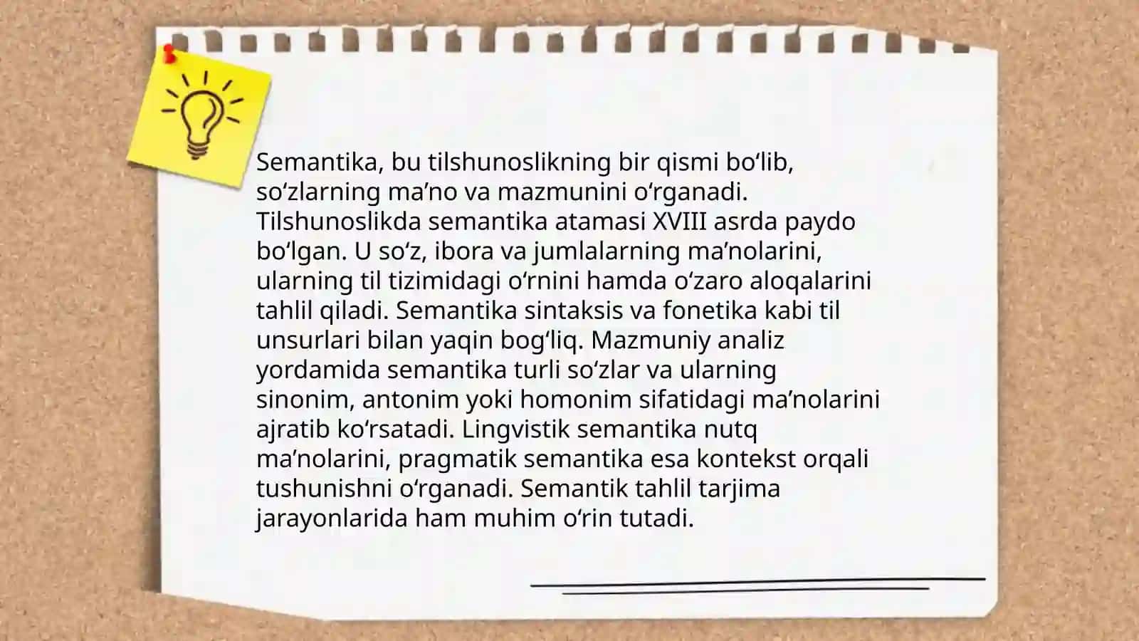 Semantika mavzusida taqdimot 3