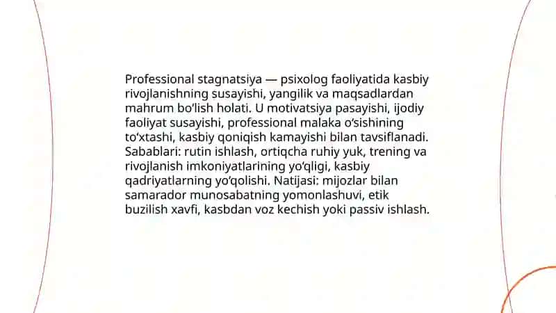 Psixolog faoliyatida professional stagnatsiya 3