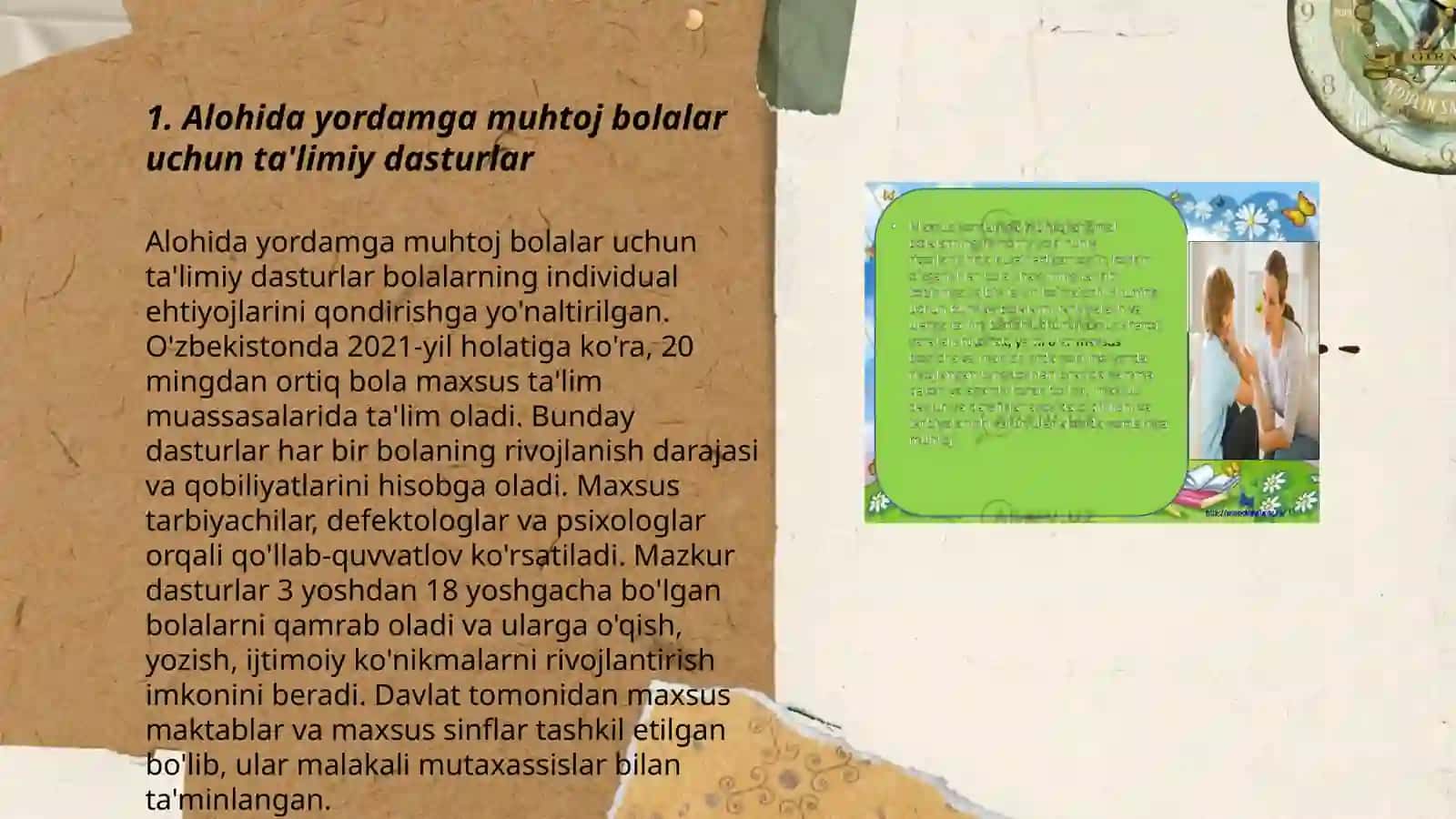 Alohida yordamga muhtoj bolaning talimiy marshruti moduli 3