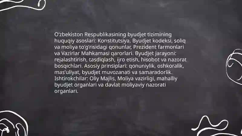 Oʻzbekiston Respubikasining Byudjet tizimi 3
