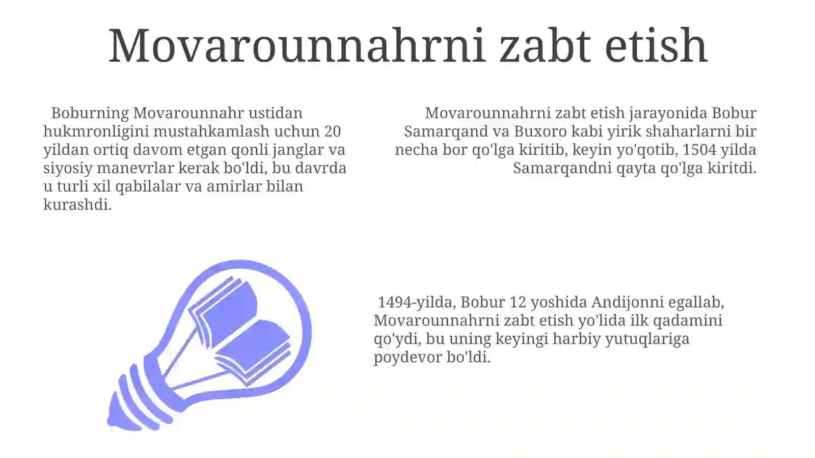 Movarounnahrni Zabt Etish va Buxoro Xonligining Qulashi 3