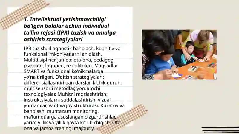 Autistik spektr buzilishlariga ega bolalar uchun inklyuziv ta’lim 3