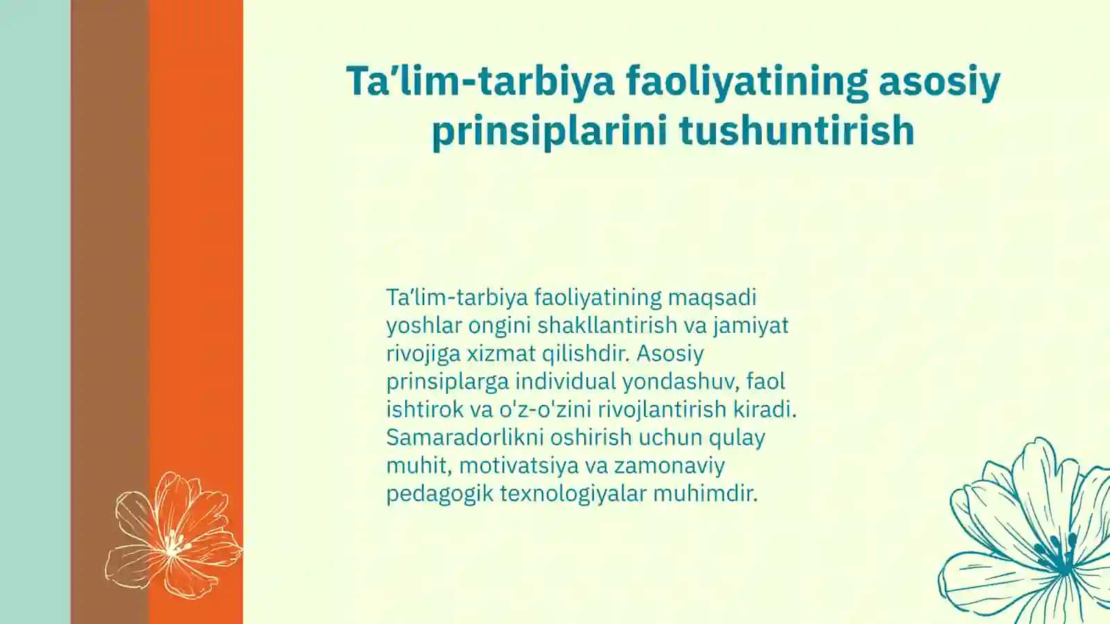 Maktabgacha ta'lim faoliyati 3