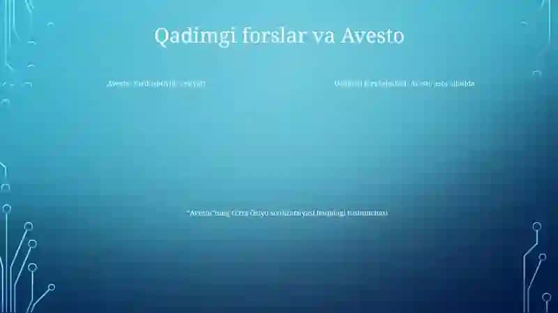 Avesto Qadimgi Davrda Markaziy Osiyoda Rivojlangan Inson Tabiat, Jamiyat Va Davlatchilik Haqidagi Falsafiy GʻOyalarning Ilk Manbasi Sifatida 3