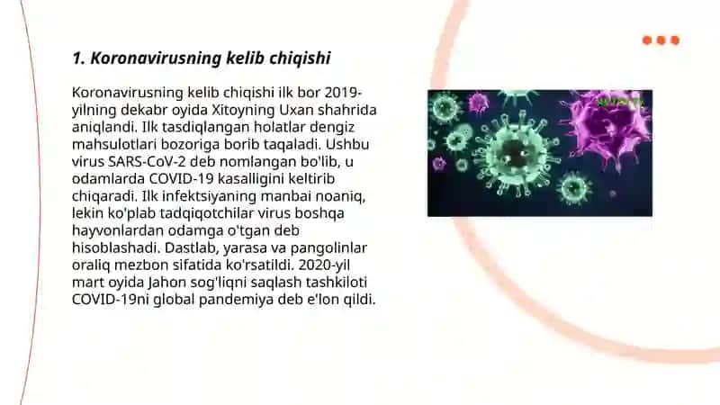 Koronavirus kelib chiqishi va uning tarixi 3
