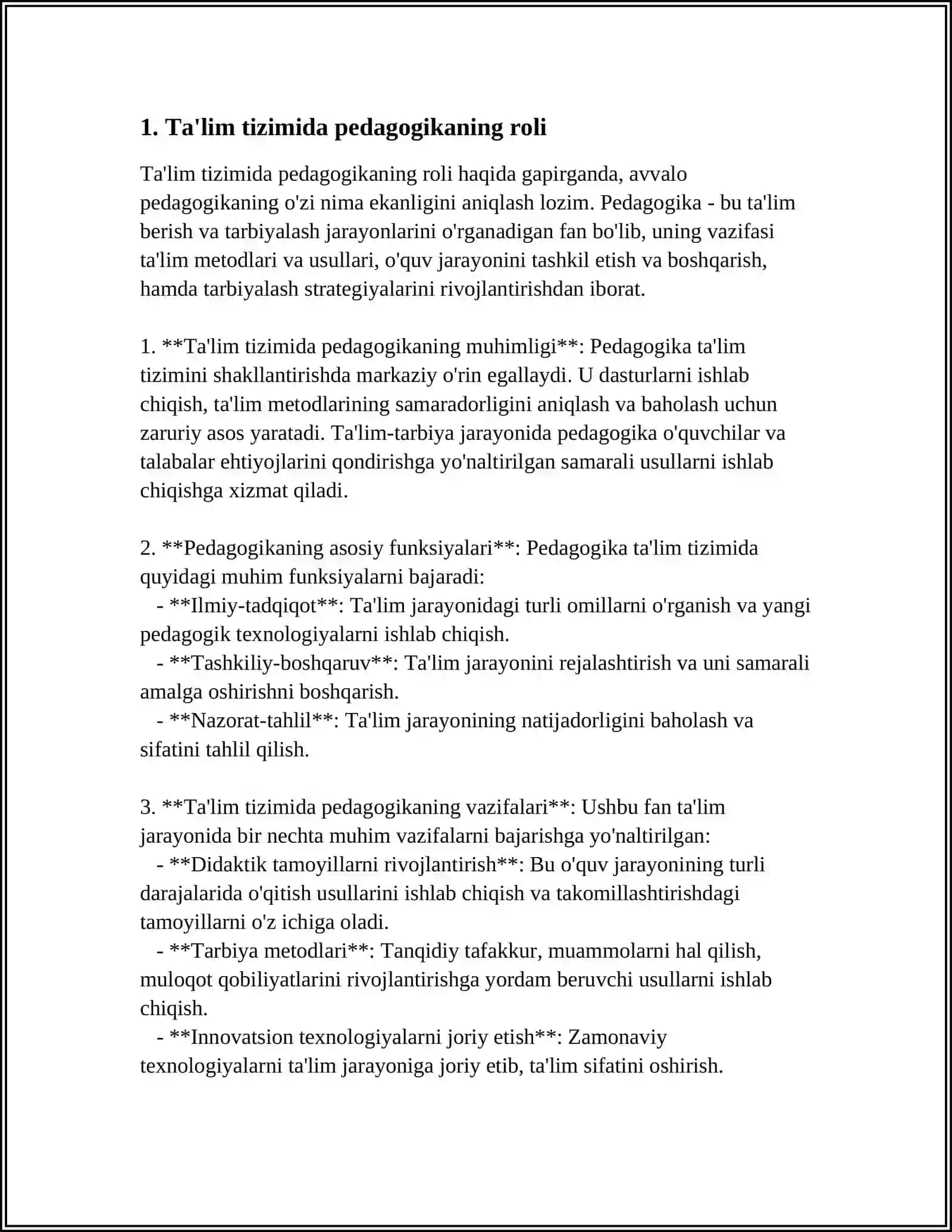 PEDAGOGIKA KASBNING JAMIYAT TARAQQIYOTDA TUTGAN OʻRNI 3