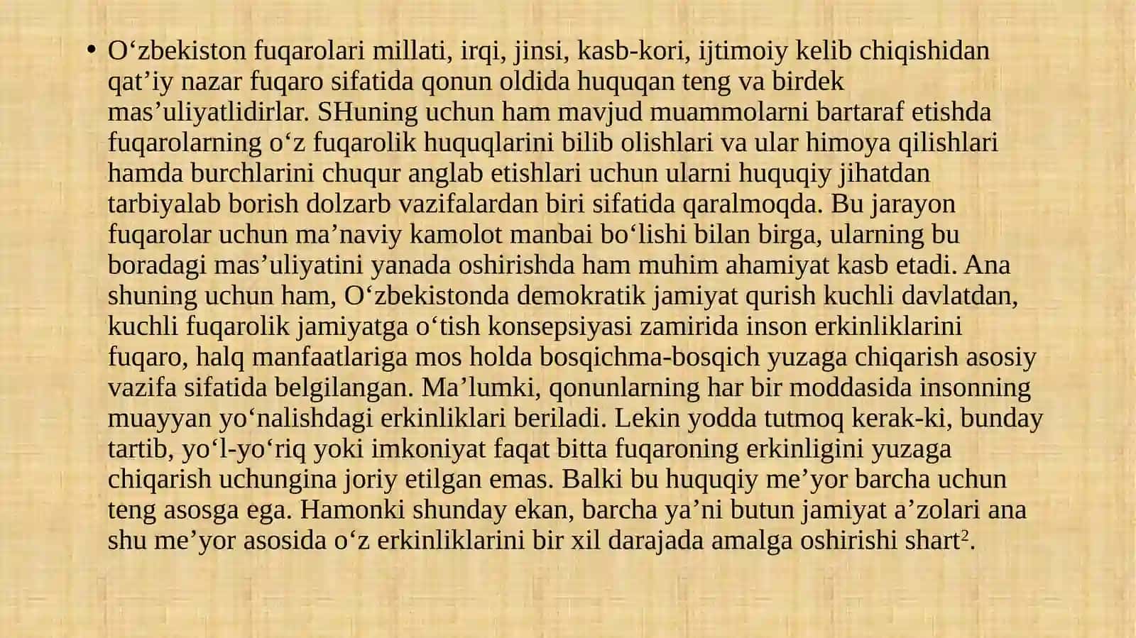 O‘zbekistonda yosh avlodni tarbiyalashning asosiy yo‘nalishlari va omillari 3