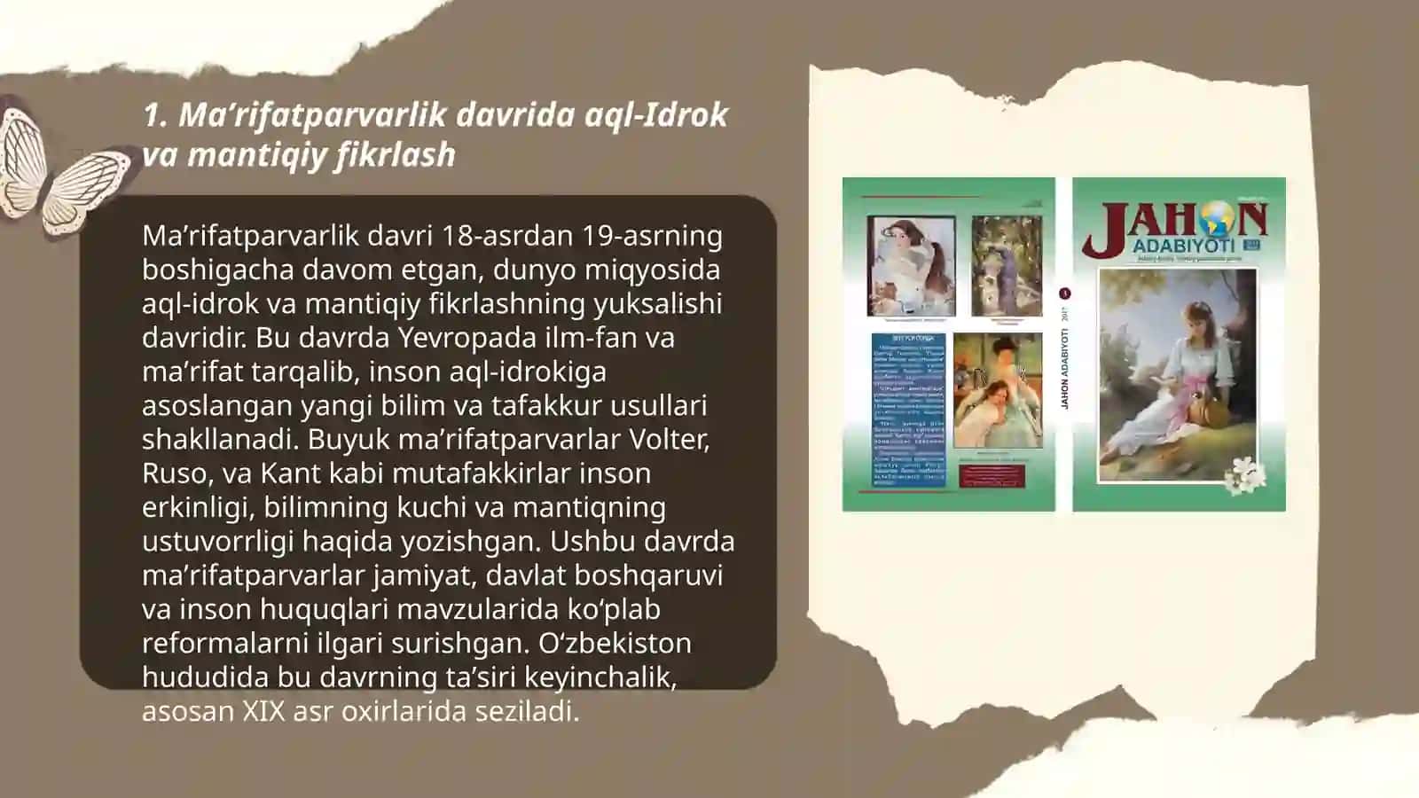 Maʼrifatparvarlik davrida aql-Idrok va mantiqiy fikrlash 3