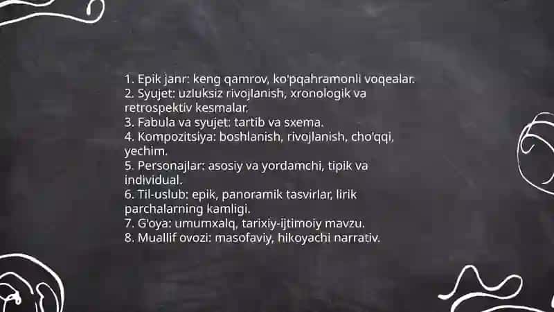 Badiiy tahlilda adabiy tur va janrga xos xususiyatlar 3