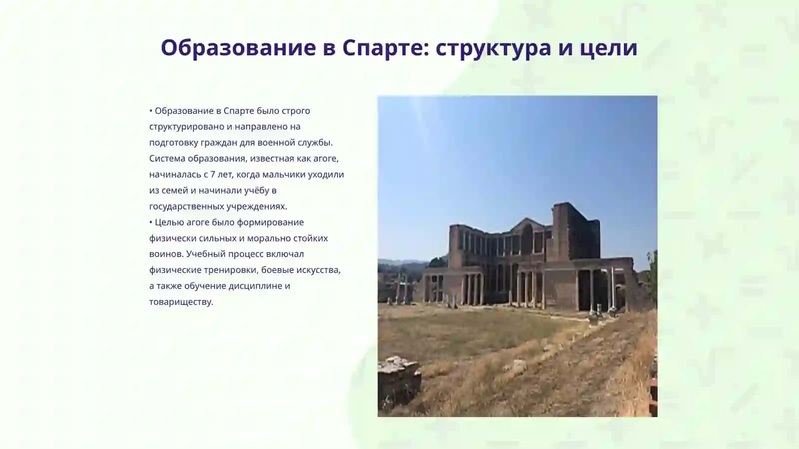 Образование в школах древней Спарты и Афин 3