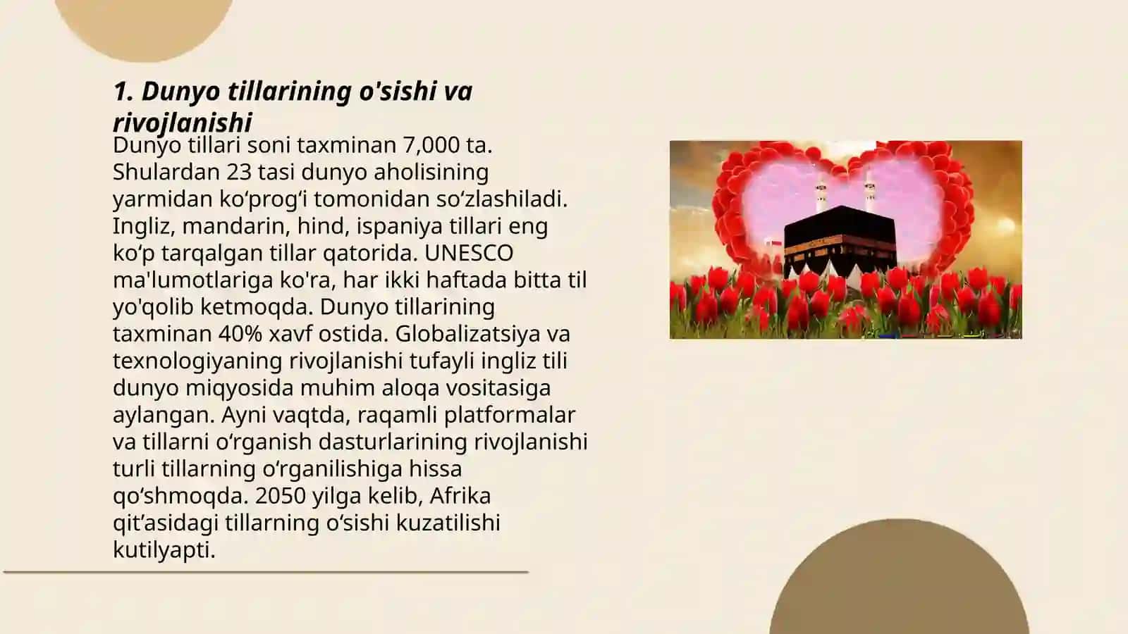 Dunyo tillar taraqqiyoti 3