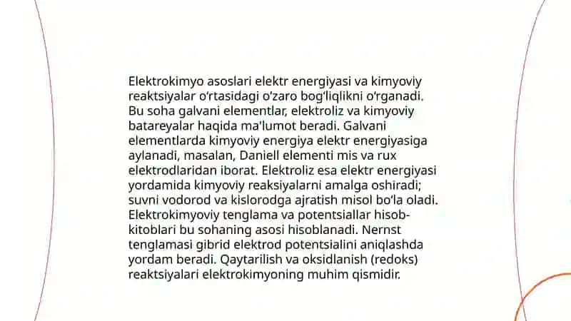 Xlor va natriy ishqorining elektrokimyoviy ishlab chiqarish 3
