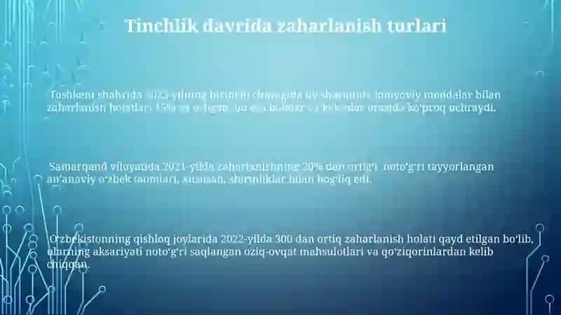 Tinchlik davrida zaharlanish 3