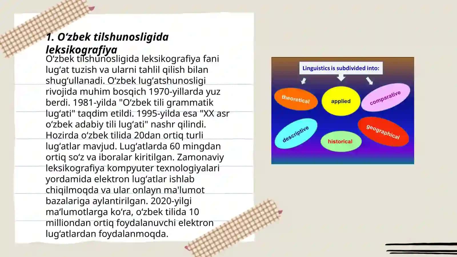 Oʻzbek tilshunosligida leksikografiya 3