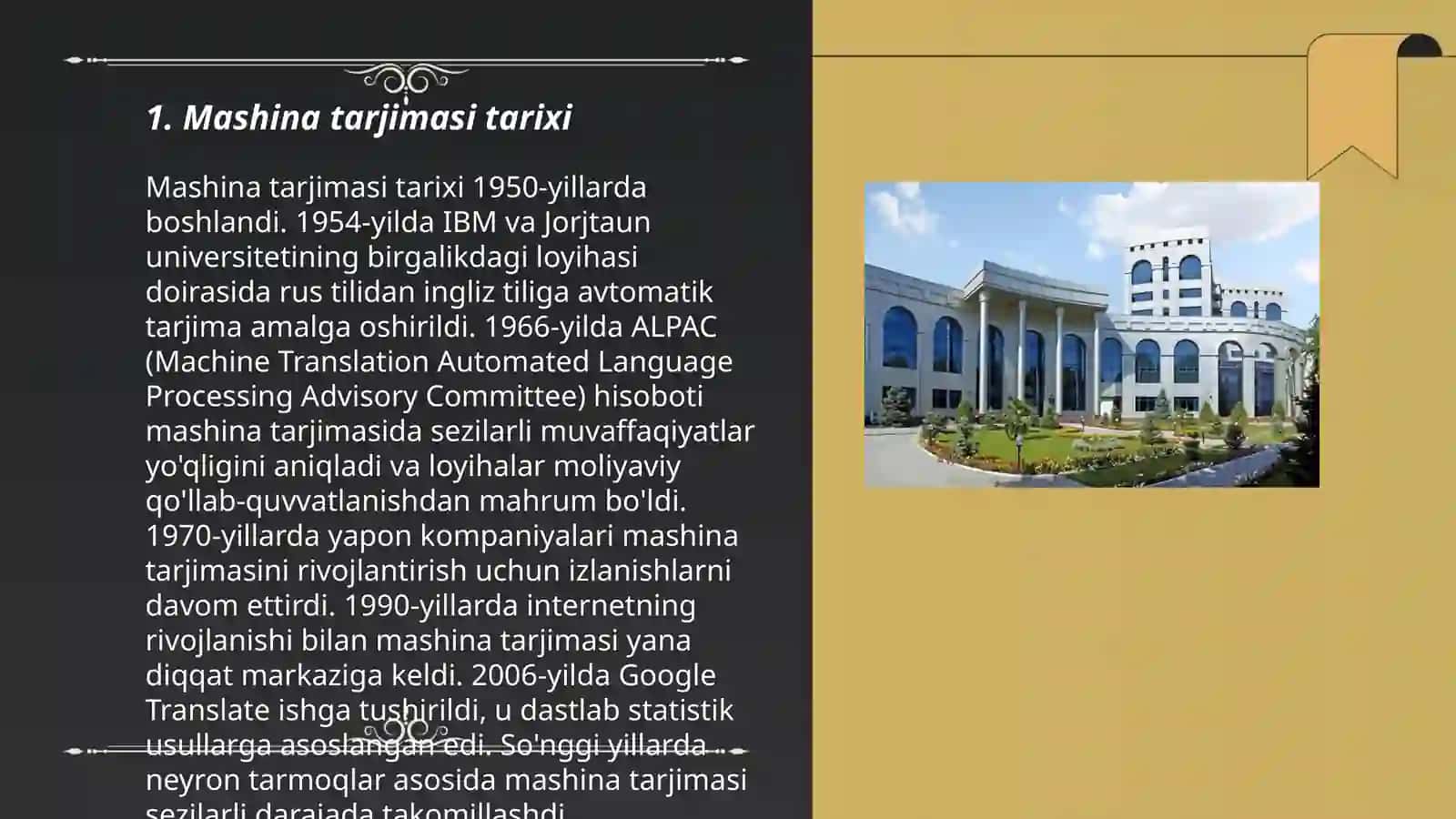Mashina tarjimasi tizimlari va texnologiyasi 3