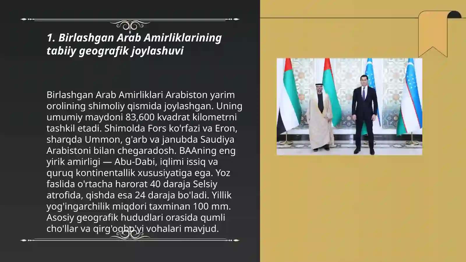 Birlashgan Arab Amirliklari tabiiy va iqtisodiy geografiyasi 3