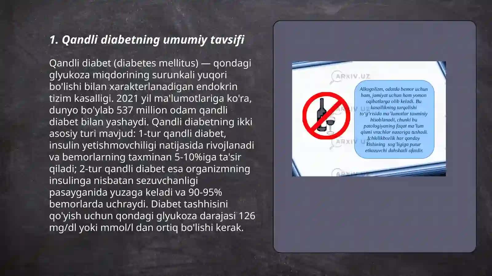 Qandli diabet va ochlikda ketonuriya va ketonemiya 3