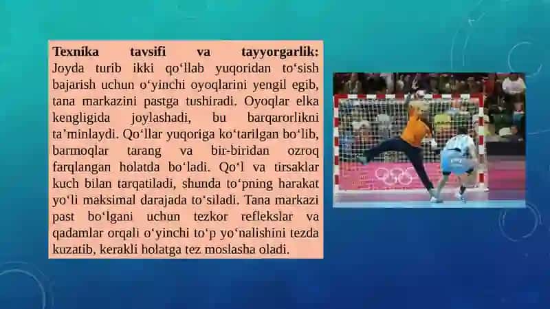 JOYDA TURIB IKKI QO'LLAB YUQORIDAN TO'SIQ (BLOK ) MAVZUSIDA 3