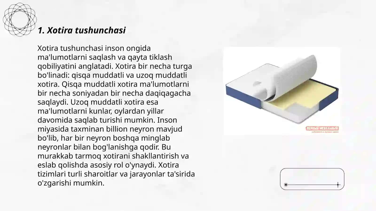 Xotira haqida tushuncha va uning nerv fiziologik asosi 3