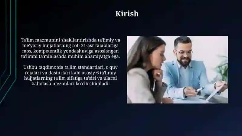 Ta'lim va O‘qitish Mazmunini Tuzish 3