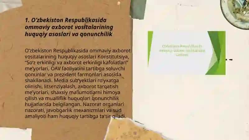 Oʻzbekiston Respublikasida ommaviy axborot vositalarining faoliyati 3