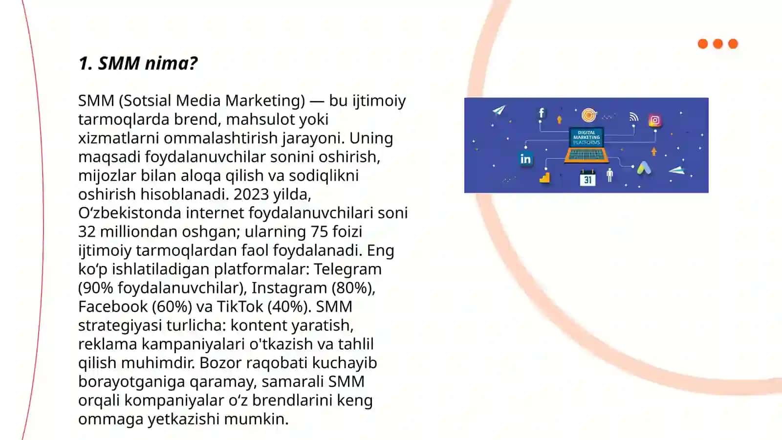 SMM platformalar bilan tanishish 3