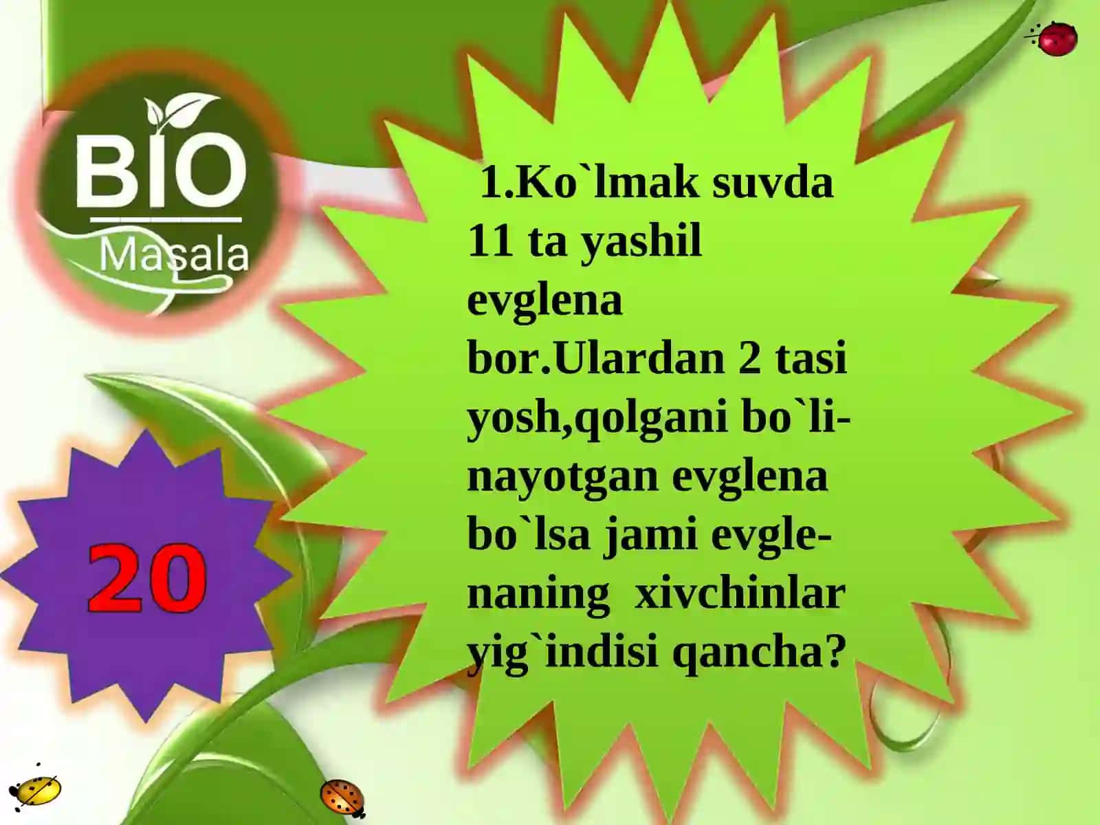 Xivchinlilar mavzusini takrorlash va uy vazifalarini so`rash 3