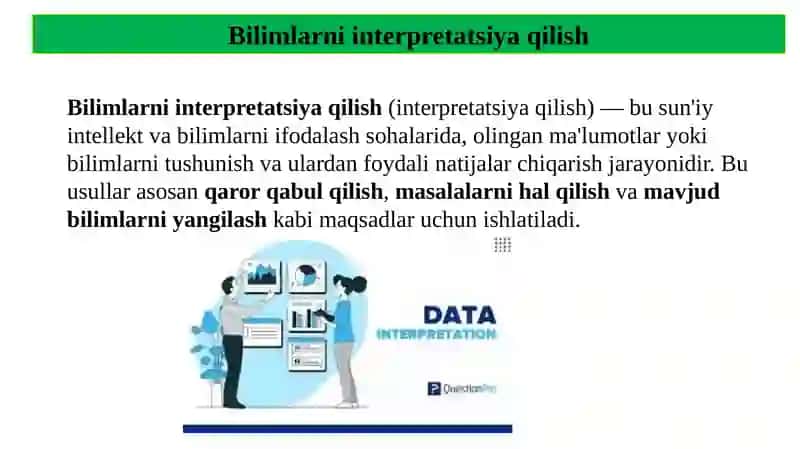 Bilimlarni taqdim etish 3