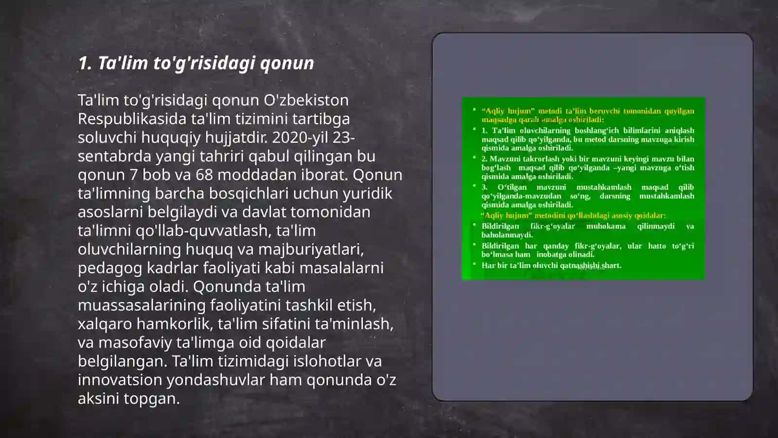Ta'lim to'g'risidagi qonun 3