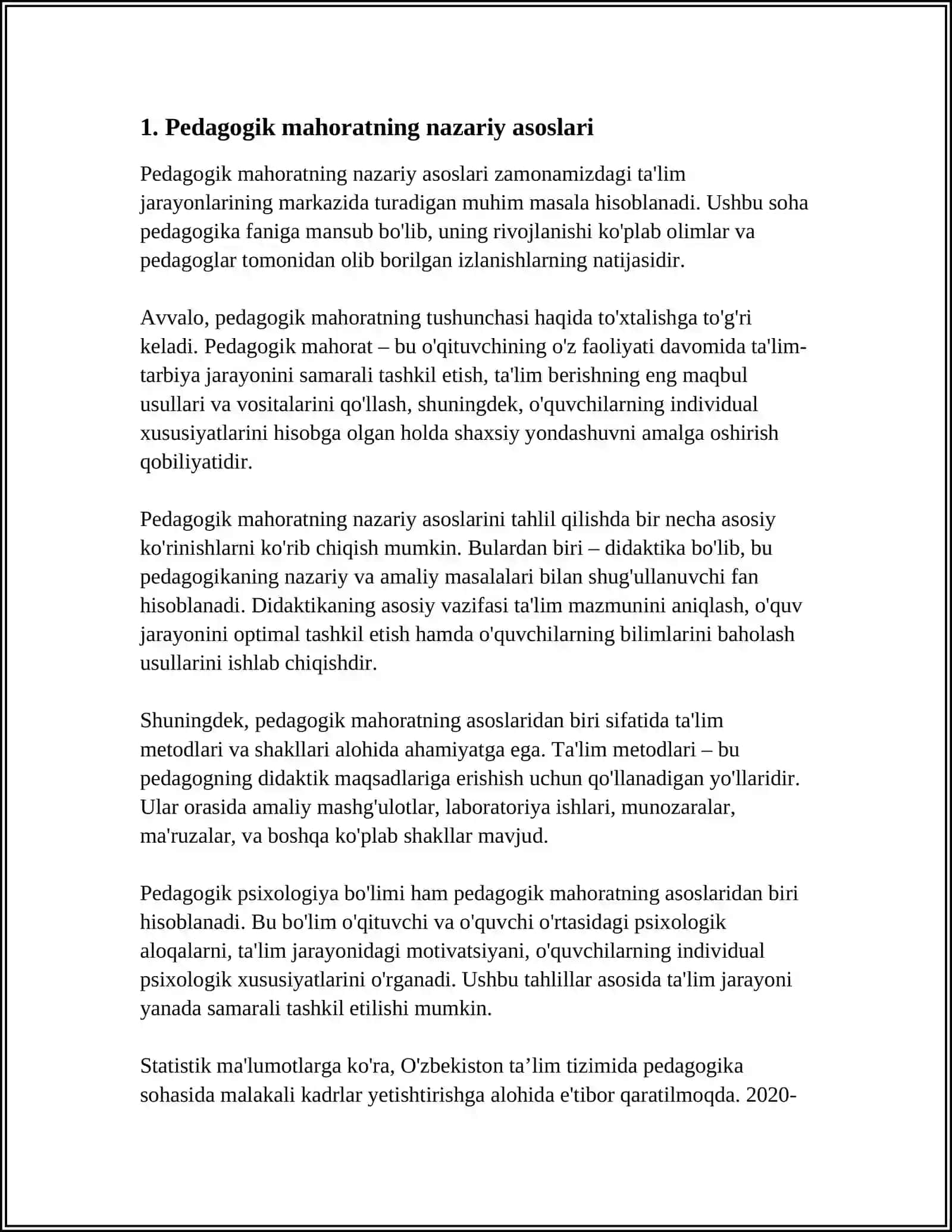 PEDAGOGIK MAHORAT VA PEDAGOGIK TEXNIKA 3